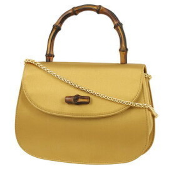 Gucci Bamboo Satin Bag Brown handbag addition collection - Picture 1 of 6